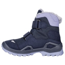 Lowa Winter Shoes Milo Evo Mid GTX (Textile/Synthetic, waterproof) navy blue/lavender Children