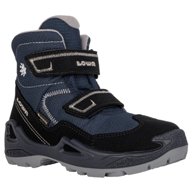 Lowa Winter Shoes Milo GTX (waterproof) black/navy blue Kids