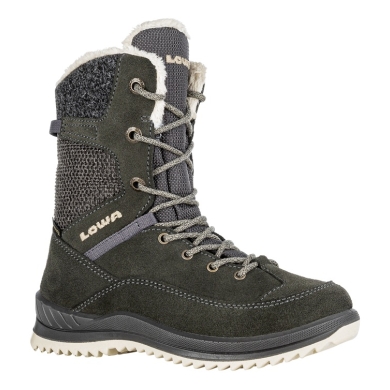 Lowa Winter Boots Bianca High GTX (Suede/Textile, waterproof) 2024 anthracite grey/champagne Children