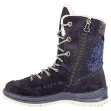 Lowa Winter Boots Bianca High GTX (Suede/Textile, waterproof) 2024 navy blue Girls