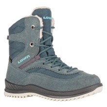 Lowa Winter Boots Ella GTX (suede leather, waterproof) smoke green/arctic blue girls