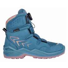 Lowa winter boots Firo GTX HI (textile/synthetic, waterproof) turquoise/pink toddlers