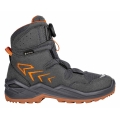 Lowa Winter Boots Firo GTX HI (Textile/Synthetic, waterproof) anthracite grey/orange toddlers