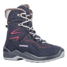 Lowa Winter Boots Lino GTX (Textile/Synthetic, waterproof) navy blue/fuchsia Children/Youth