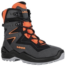 Lowa Winter Boots Lino GTX (Textile/Synthetic, waterproof) graphite grey/orange Children/Youth