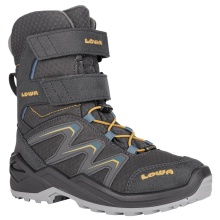 Lowa Winter Boots Maddox Warm GTX HI (Textile/Synthetic, waterproof) graphite grey/steel blue Kids