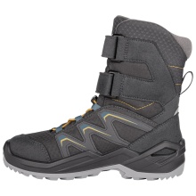 Lowa Winter Boots Maddox Warm GTX HI (Textile/Synthetic, waterproof) graphite grey/steel blue Kids