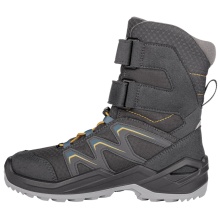 Lowa Winter Boots Maddox Warm High GTX (Textile/Synthetic, waterproof) graphite grey/steel blue Kids