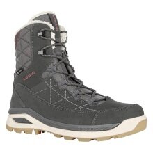 Lowa Winter Boots Ottawa GTX 2024 (Suede/Textile, waterproof) anthracite grey/old pink Ladies