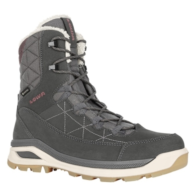 Lowa Winter Boots Ottawa GTX 2024 (Suede/Textile, waterproof) anthracite grey/old pink Ladies