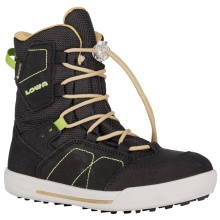 Lowa Winter Boots Raik GTX (Suede/Textile, waterproof) black/yellow Children