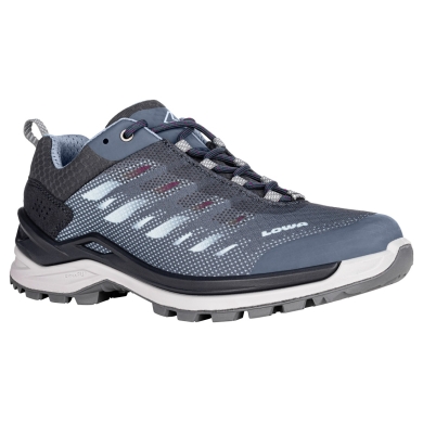 Lowa Hiking Shoes Ferrox Low GTX (Multifunction, Textile/Synthetic, Waterproof) navy blue/ice blue Ladies