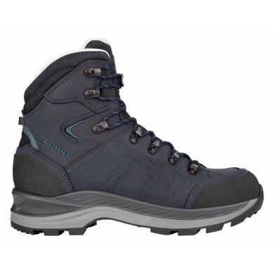 Lowa Hiking Trekking Shoes Lady Sport LL (Nubuck Leather, Waterproof) Navy/Teal Ladies