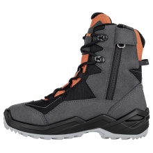 Lowa Winter Boots Lino GTX (Textile/Synthetic, waterproof) graphite grey/orange Kids