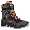 Lowa Winter Boots Lino GTX (Textile/Synthetic, waterproof) graphite grey/orange Kids