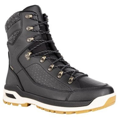 Lowa Renegade Evo Ice GTX Hiking Boots (Winter, Smooth Leather, Waterproof) 2024 Black/Honey Men's