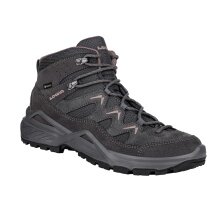 Lowa Hiking Shoes Sirkos Evo Mid GTX (Suede/Textile, Waterproof) Graphite Grey/Pink Ladies