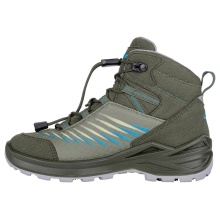 Lowa Hiking Shoes Zirrox II GTX MID Junior (Multifunctional, waterproof) olive green/sky blue children