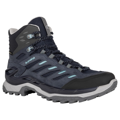 Lowa Hiking Shoes Innovo Mid GTX (All-Terrain, Suede, Waterproof) Navy/Arctic Ladies