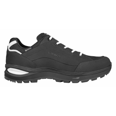 Lowa Walking Shoes Renegade EVO Lo GTX (All-Terrain, Nubuck Leather, Waterproof) Black/White Ladies