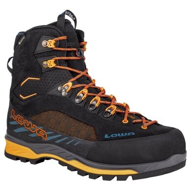 Lowa Vajolet Mid GTX Mountaineering Shoes (Waterproof) Black/Flame Men's