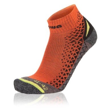 Lowa Walking Sock Ankle Performance Short (Material Mix, High Comfort) orange/black - 1 Pair