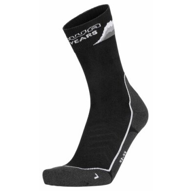 Lowa Hiking Sock Crew 100-Year (Polyester/Nylon, high wearing comfort) black - 1 pair