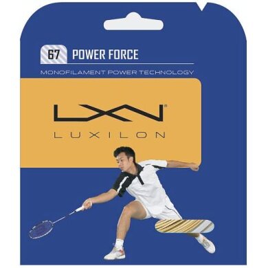 Luxilon Badminton String Spin Force 0.67mm beige 10m Set