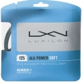 Luxilon Tennis String Alu Power Soft 1.25 (Durability+Control) silver 12m Set