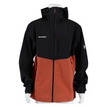 Mammut Hiking Jacket Alto Guide Hardshell Hooded (breathable, waterproof, PFC-free) brick red/black men's