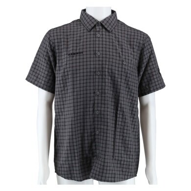 Mammut Lenni Outdoor Short Sleeve Shirt (antimicrobial treatment, chest pocket) titanium grey men's