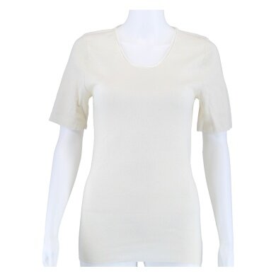 Medima Underwear Shirt (Angora and Wool) Short Sleeve White Women (Size S-L)