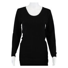 Medima Underwear Long Sleeve Shirt (Angora and Wool) black Women (Size S-L)