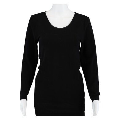 Medima Underwear Long Sleeve Shirt (Angora and Wool) Black Women (Size XL-XXL)