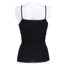 Medima Underwear Vest with Lace Straps (Angora and Silk) black Ladies (Size S-L)