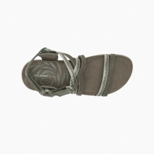 Merrell Sandal Terran 3 Cush Lattice Nubuck Olive Green Women