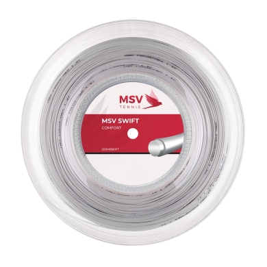 MSV Tennis String Swift (Control+Tension Stability) white 200m roll