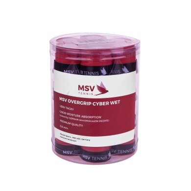 MSV Overgrip Cyber Wet 0.6mm red 24-pack