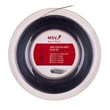 MSV Tennis String Focus Hex Plus 38 (Durability+Spin) black 200m roll