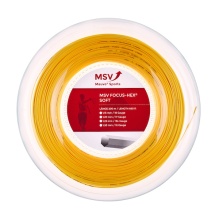 MSV Tennis String Focus Hex Soft 1.20 (Durability+Touch) yellow 200m roll