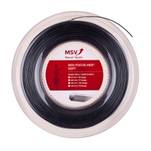 MSV Tennis String Focus Hex Soft (Durability+Touch) black 200m roll