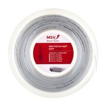 MSV Tennis String Focus Hex Soft (Durability+Touch) white 200m roll