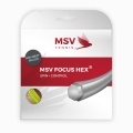 MSV Tennis String Focus Hex (Durability+Spin) neon yellow 12m Set