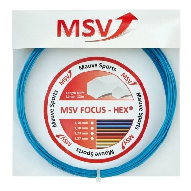 Stringing with MSV Focus Hex light blue