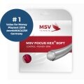 MSV Tennis String Focus Hex Soft 1.25 (Durability+Control+Power+Spin) red 12m Set