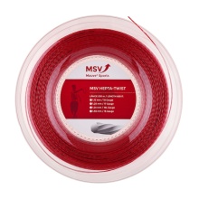 MSV Tennis String Hepta Twist (Durability+Spin) red 200m roll