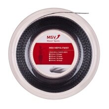 MSV Tennis String Hepta Twist (Durability+Spin) anthracite 200m roll