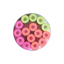 MSV Overgrip Cyber Wet 0.6mm (Sweat absorption/Durability) neon yellow/orange/pink 60 piece box