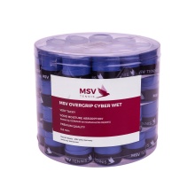 MSV Overgrip Cyber Wet 0.6mm (Sweat absorption/Durability) blue 60-piece box