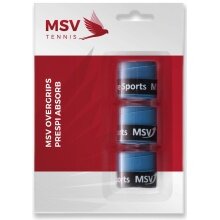 MSV Overgrip Prespi Absorb 0.6mm (Sweat absorption/Comfort) blue 3-pack